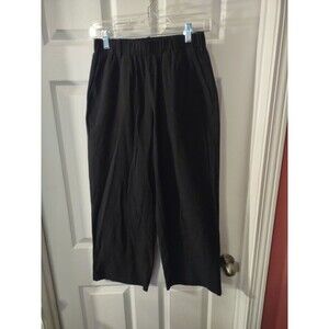 Unbranded Casual Pull On Capri Pants Size S Black